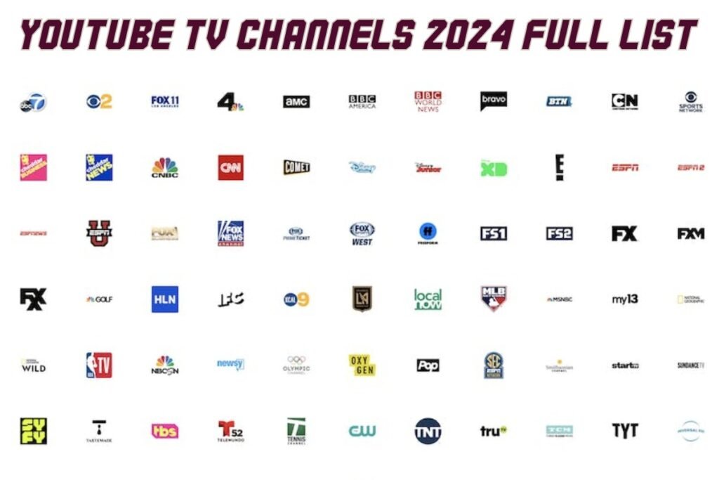 YouTube TV Channels